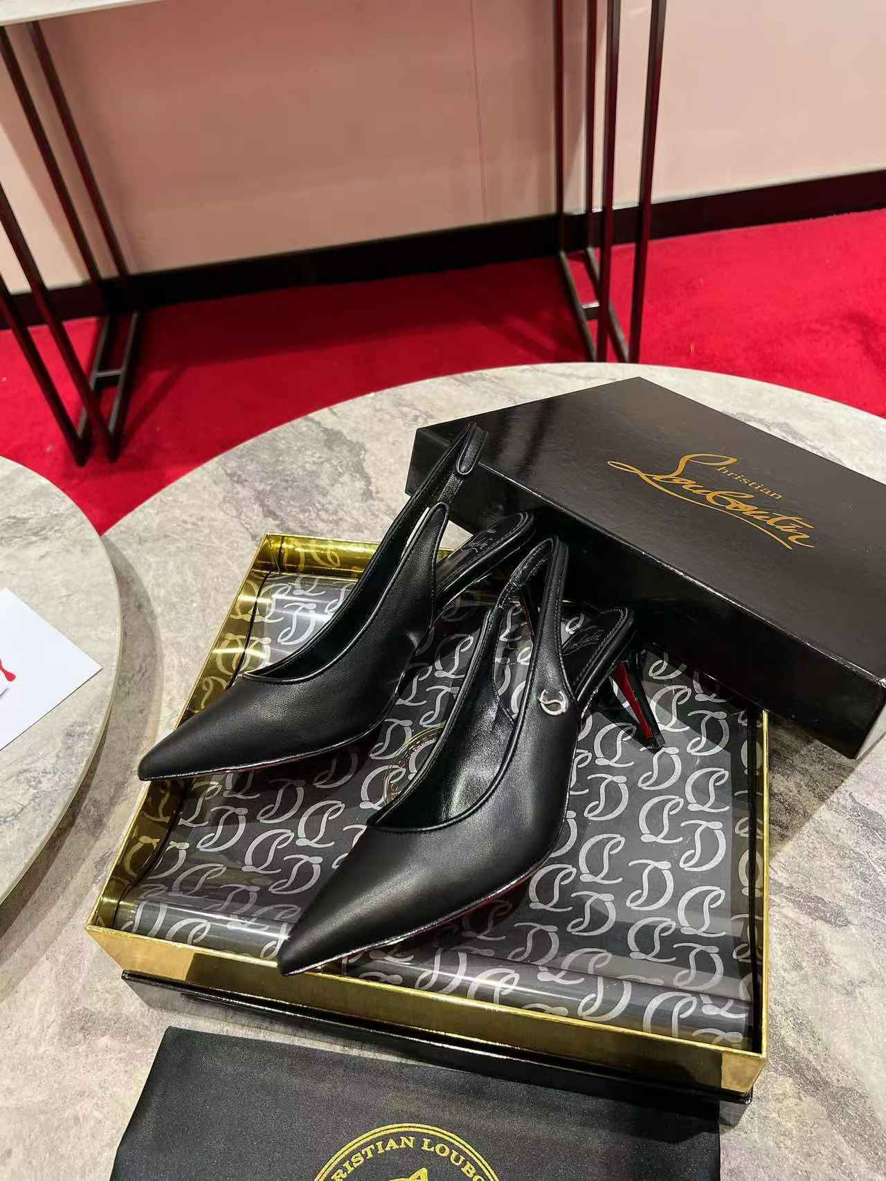 UA Ch**an Louboutin Sporty Kate Sling 65mm