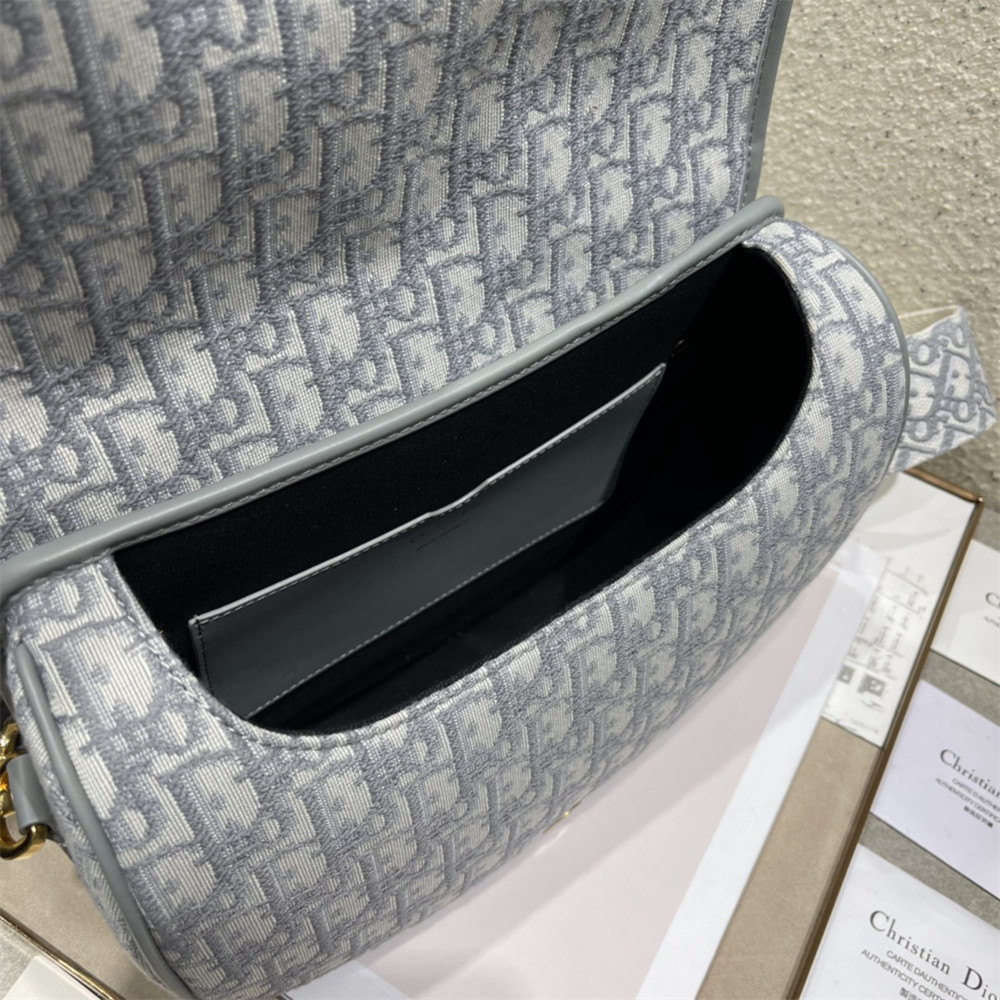 LARGE D*0r BOBBY BAG Grey D*0r Oblique Jacquard