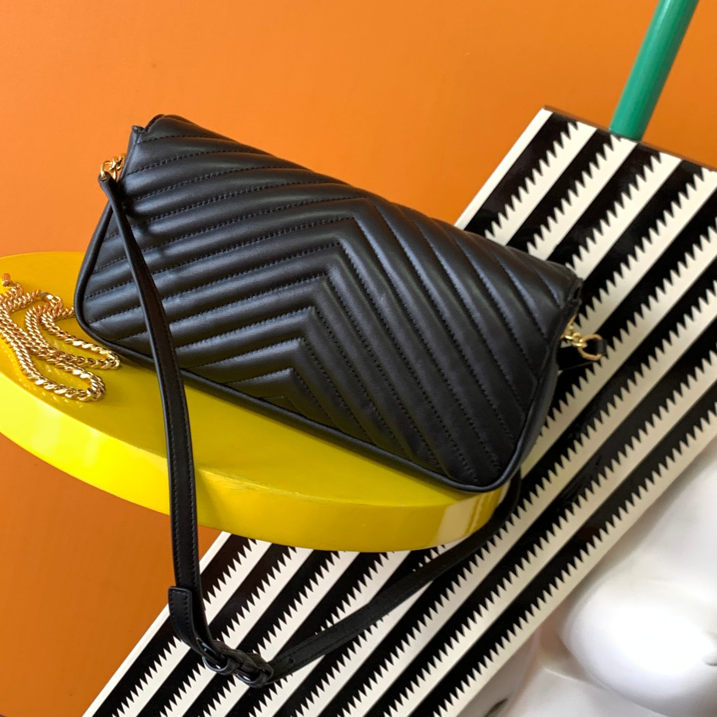 Y*L KATE 99 IN QUILTED NAPPA LEATHER 10.2 X 5.3 X 1.7 INCHES