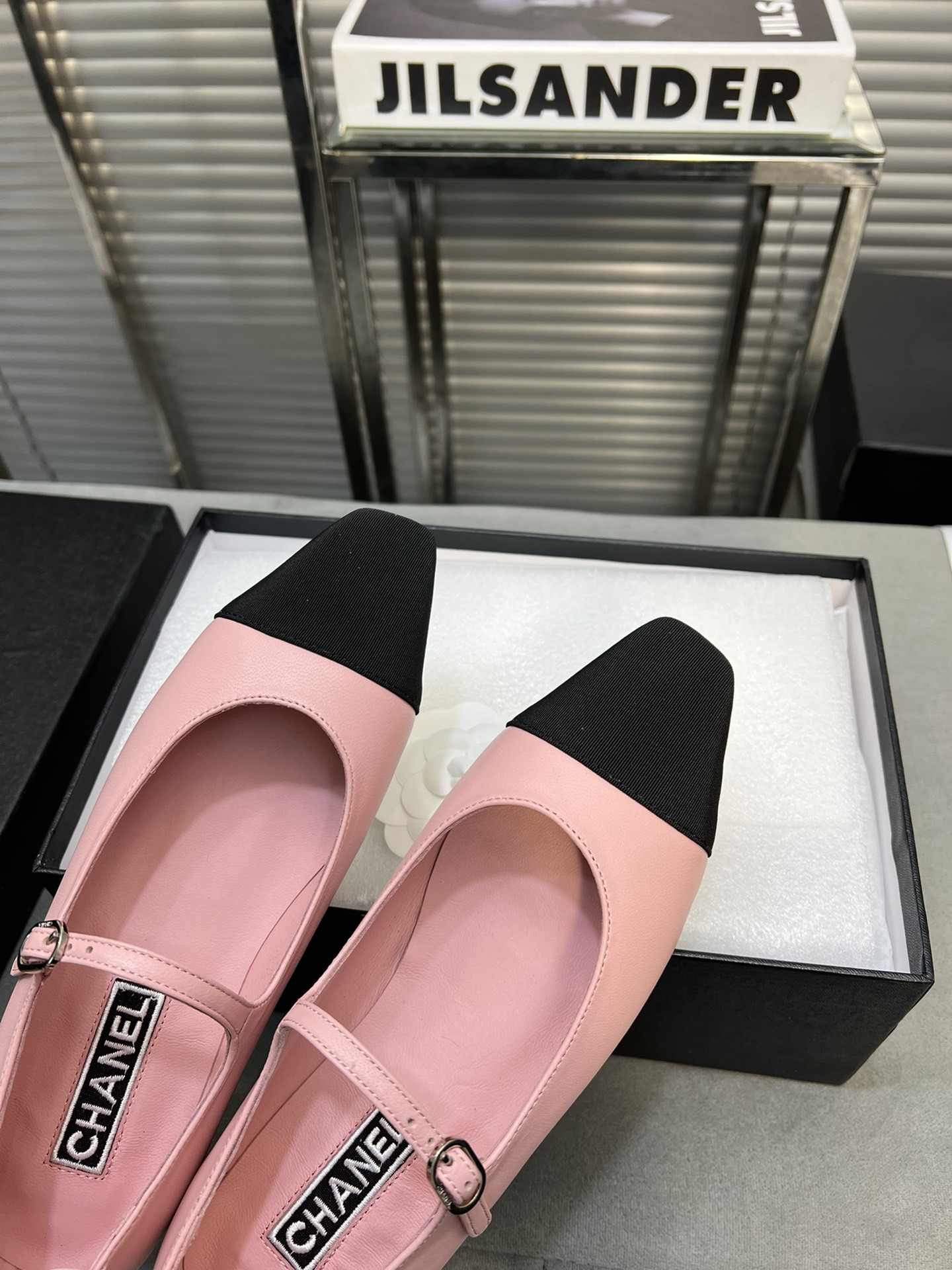 UA Ch*el MARY JANES  Lambskin