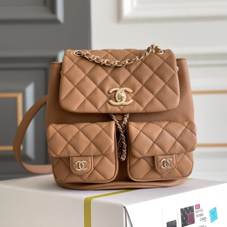 Ch*el  caviar backpack