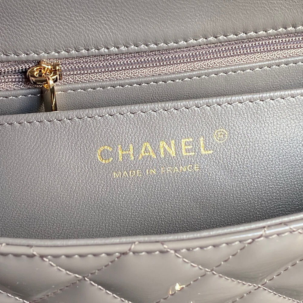 Ch*el mini classic handbag with top handle