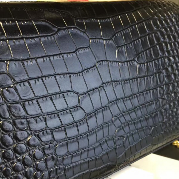 Y51 monogram kate crocodile embossed shiny leather cohotbag 4764