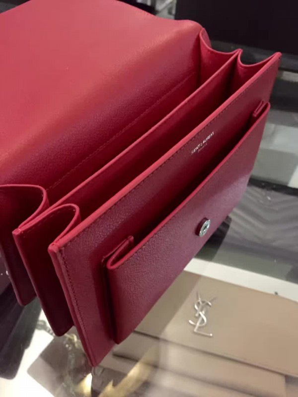 Y51 medium sunset bag grained leather 4872  22cm x 16cm x 8cm