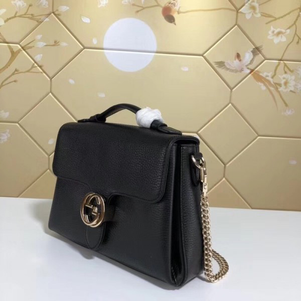 Gvc*1 gg flap shoulder bag on chain black cohotbag 5103032