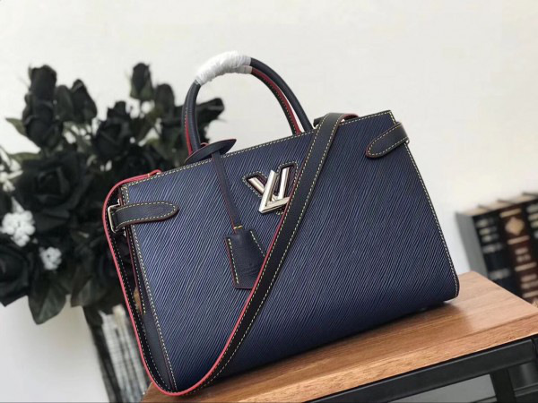 l0vis Vvtt0n twist tote indigo 3785_30*22*13cm