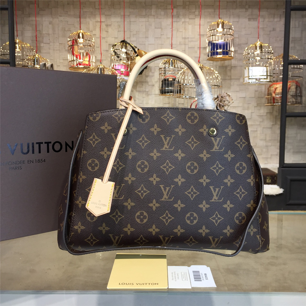 l0vis Vvtt0n  montaigne monogram canvas 3611 34.5cm x 14.5cm x 24cm