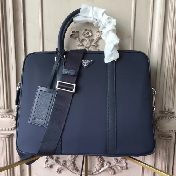 Pra*a nylon briefcase 4190 36cmx6.5cmx28cm