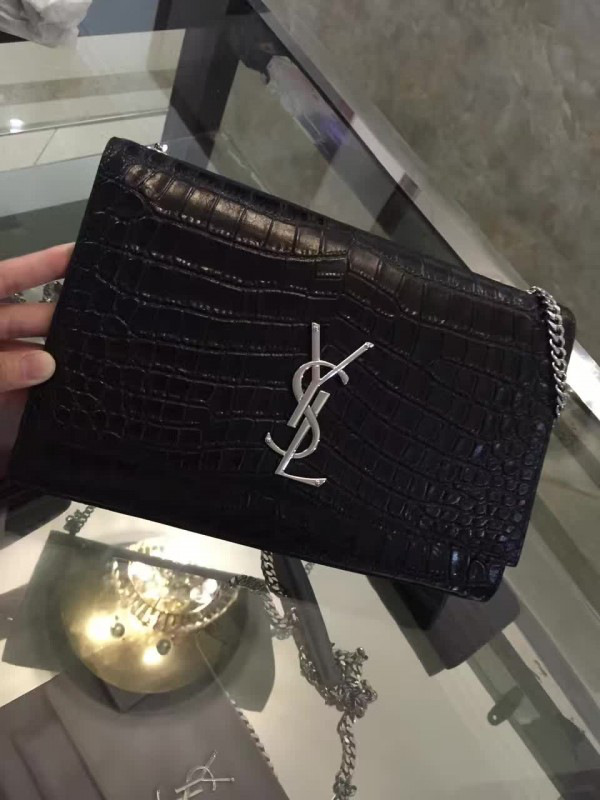 Y51 monogram kate in embossed crocodile shiny leather 5063 28.5cm x 20cm x 6.5cm