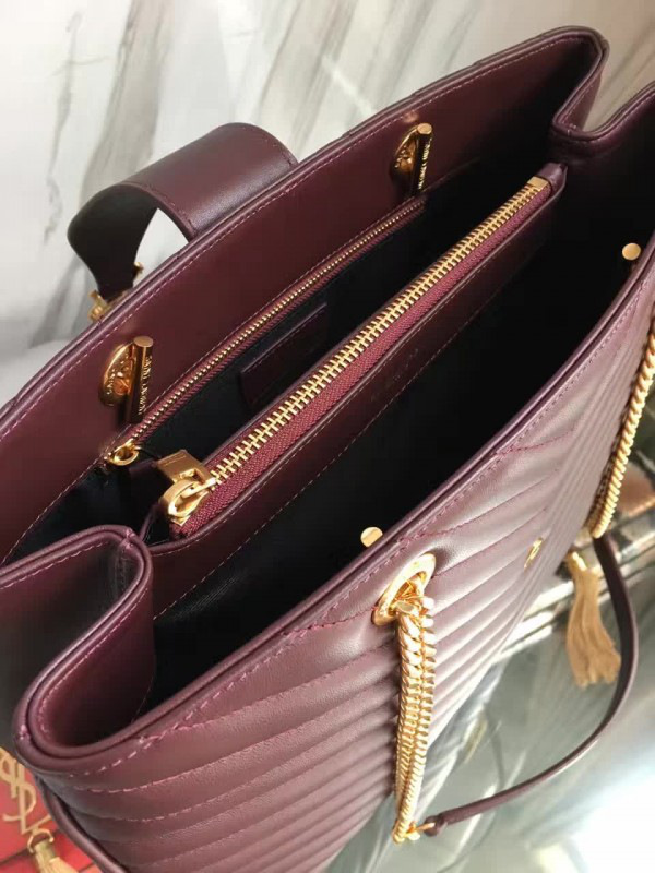 Y51 classic shopper wine red 5138 35cm x 26cm x 11.5cm