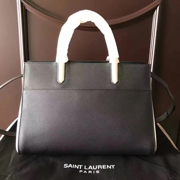 Y51 cabas rive gauche grain de poudre embossed leather 5142  30cm x 20cm x 11cm