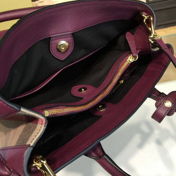 Bv*b*rry dark purple shoulder bag 35cm x 15cm x 26cm