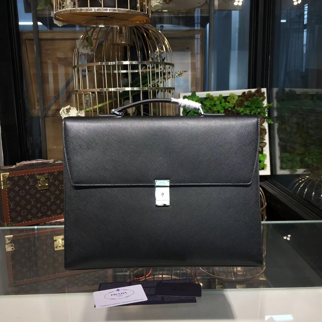 Pra*a men handbag 38*7*29.5cm