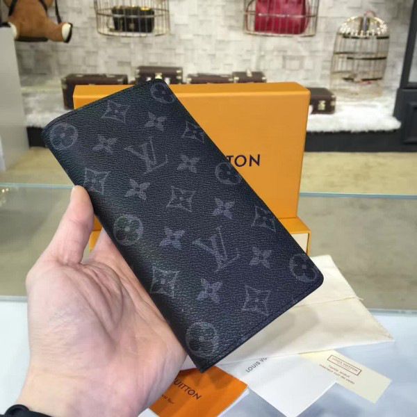 l0vis Vvtt0n  brazza wallet monogram eclipse canvas m61697 long