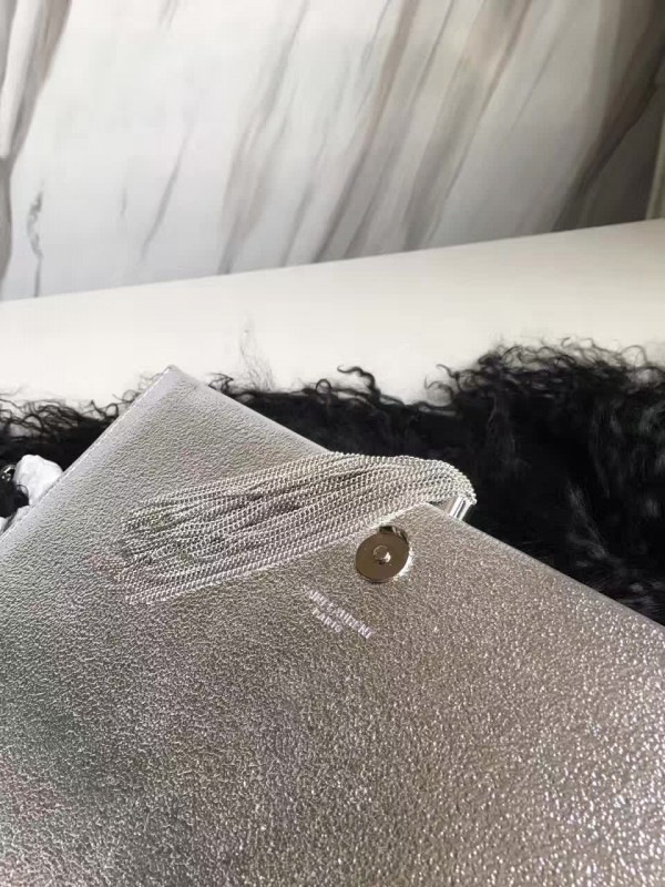 Y51 kate cain wallet with tassel in crinkled metallic leather cohotbag 5003
