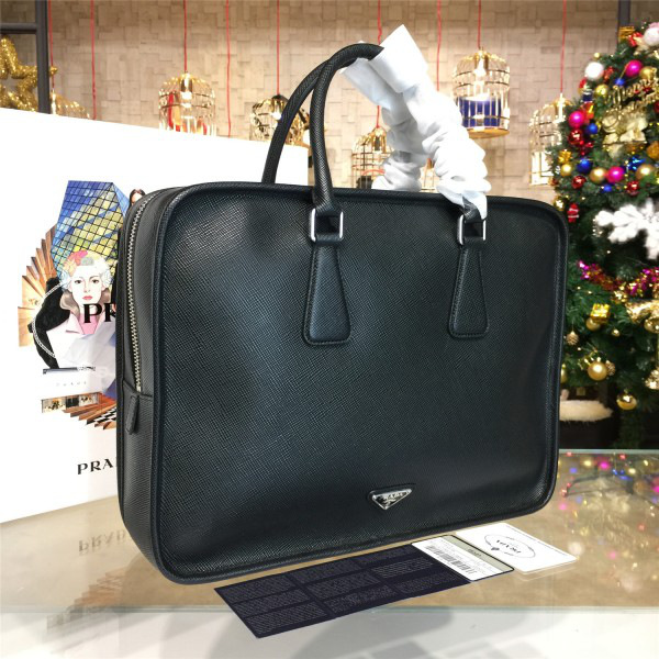 Pra*a leather briefcase 4215 37.5cm x 9.5cm x 28.5cm