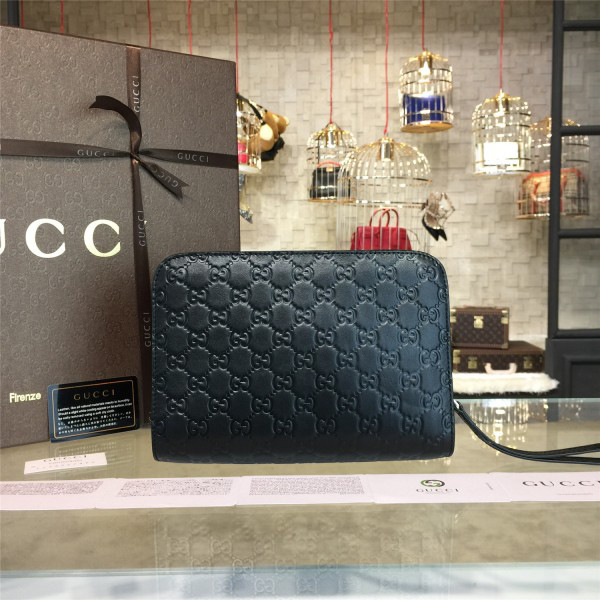 Gvc*1 gg leather clutch bag z013 24cm x 16.5cm x 17cm