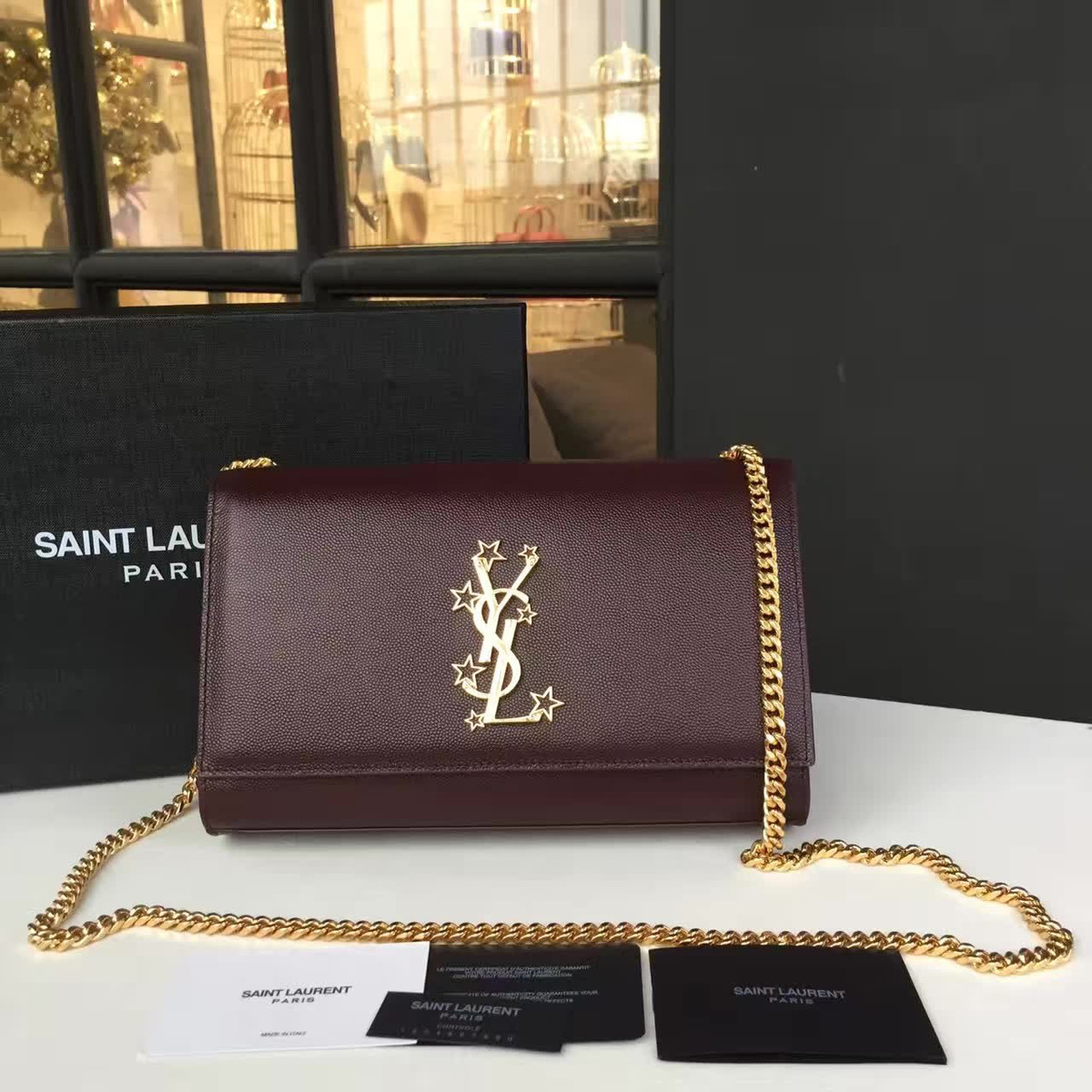 Y51 monogram kate star grain de poudre embossed leather cohotbag 4757