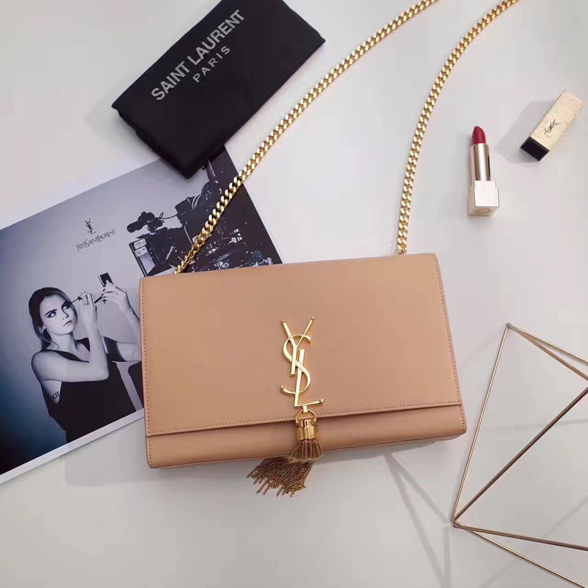Y51 monogram kate with gold tassel cohotbag 4978