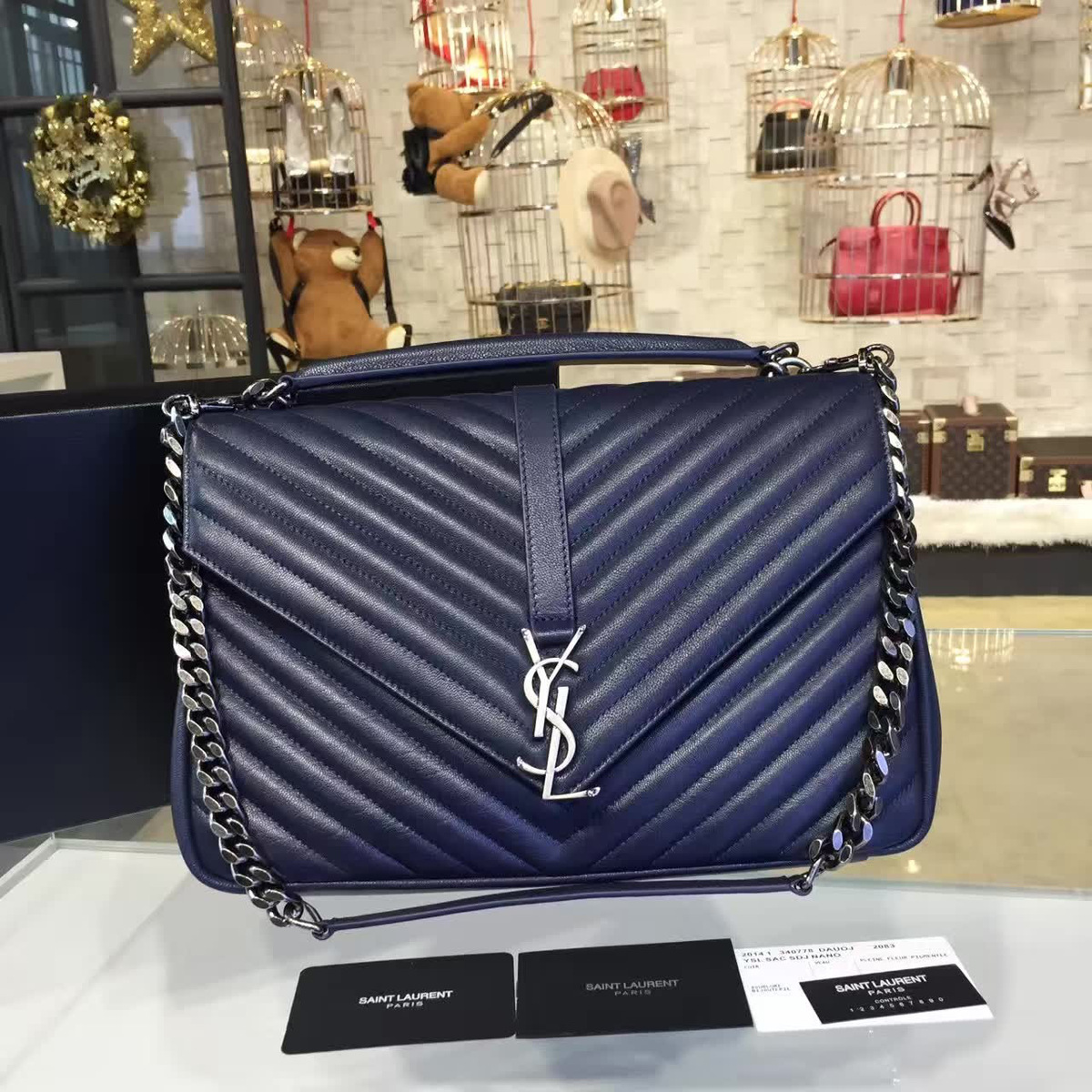 Y51 monogram college blue 5105 32cm x 9cm x19cm