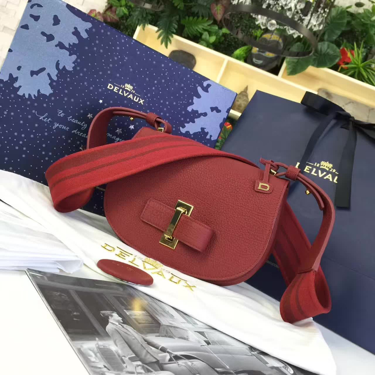 De1uavx calfskin mini le mutin saddle bag red 1501 20cm x 7.5cm x 16cm
