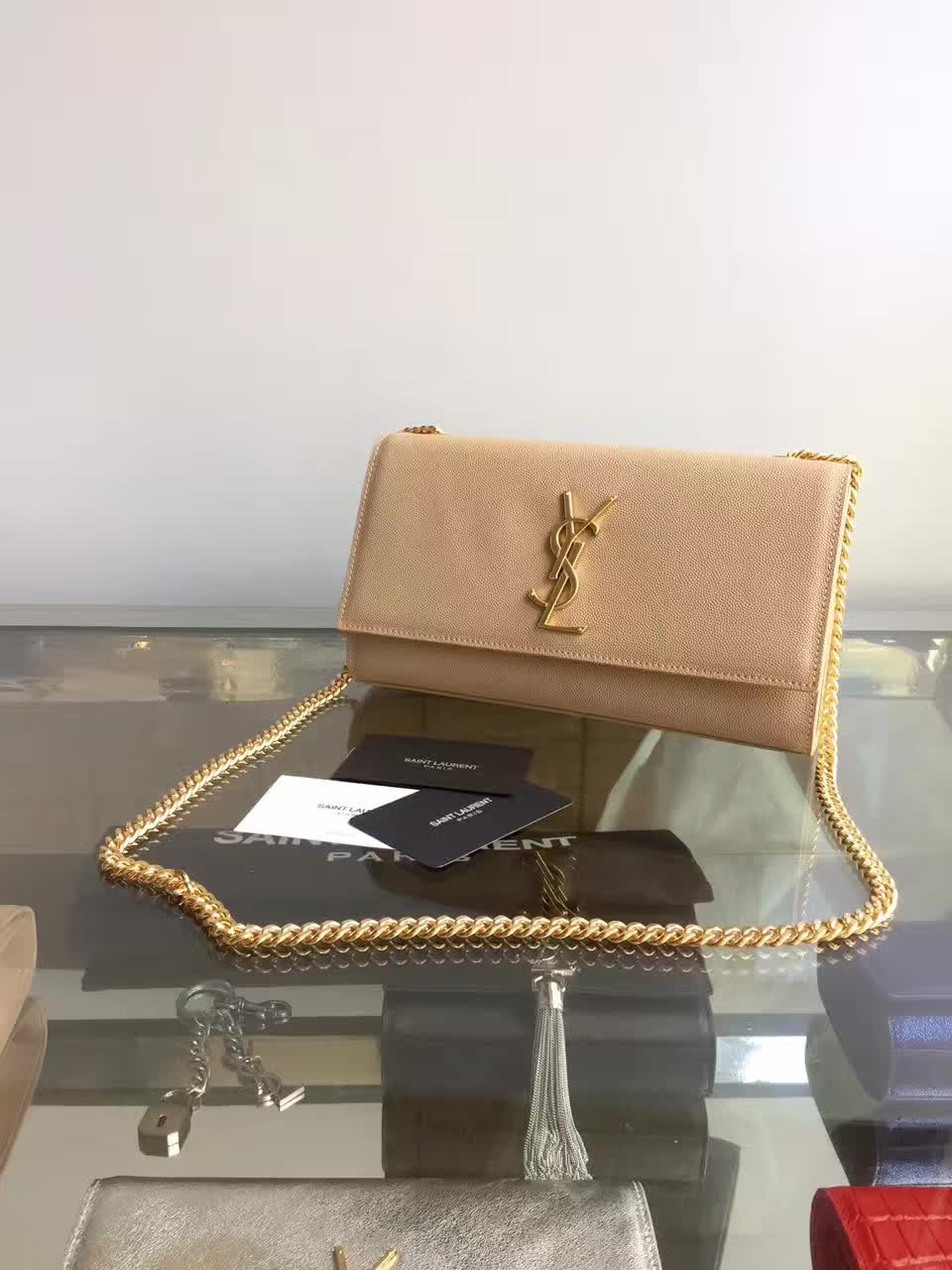 Y51 monogram kate in grain de poudre embossed leather 5011 24cm x 14.5cm x 5.5cm