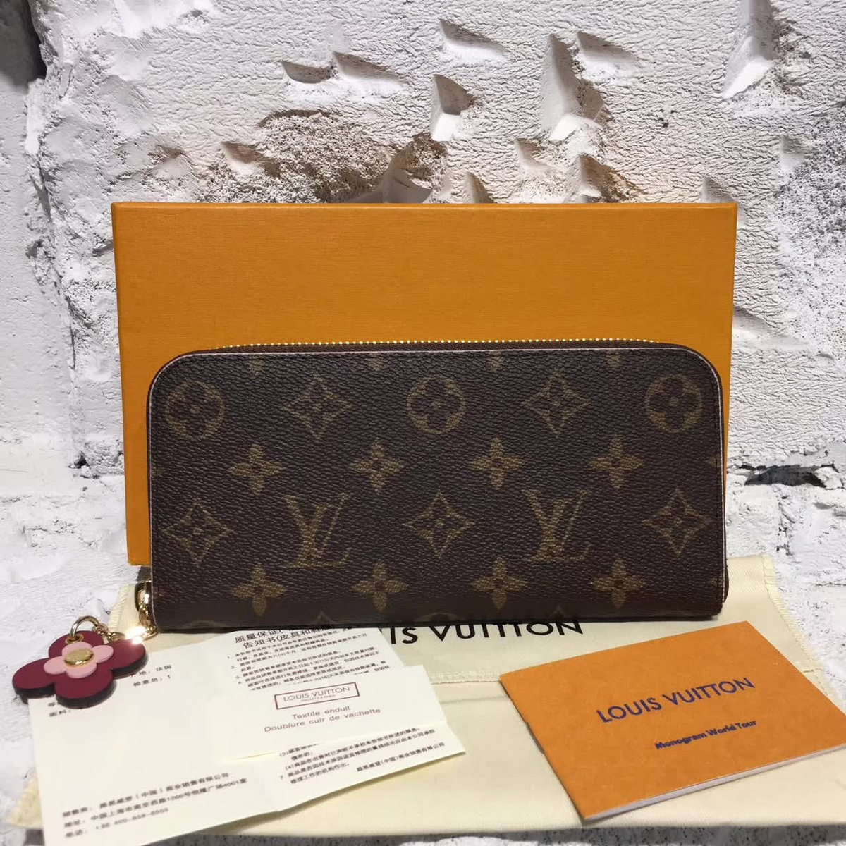 cohotbag l0vis Vvtt0n clemence wallet pink flower