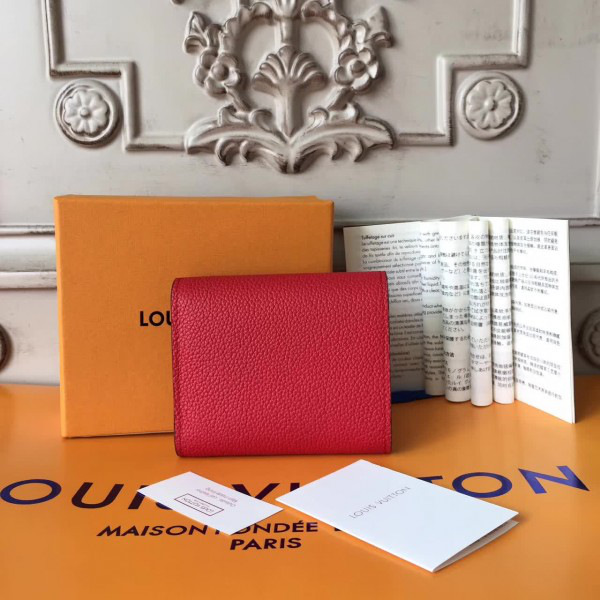 l0vis Vvtt0n double v cohotbag  compact wallet cherry red