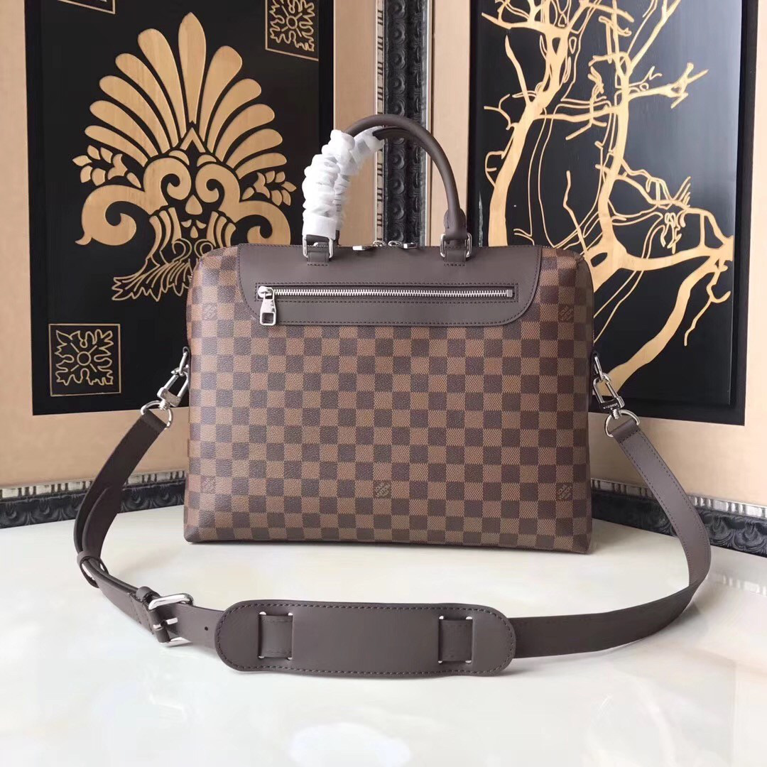 l0vis Vvtt0n porte documents jour damier 37cm