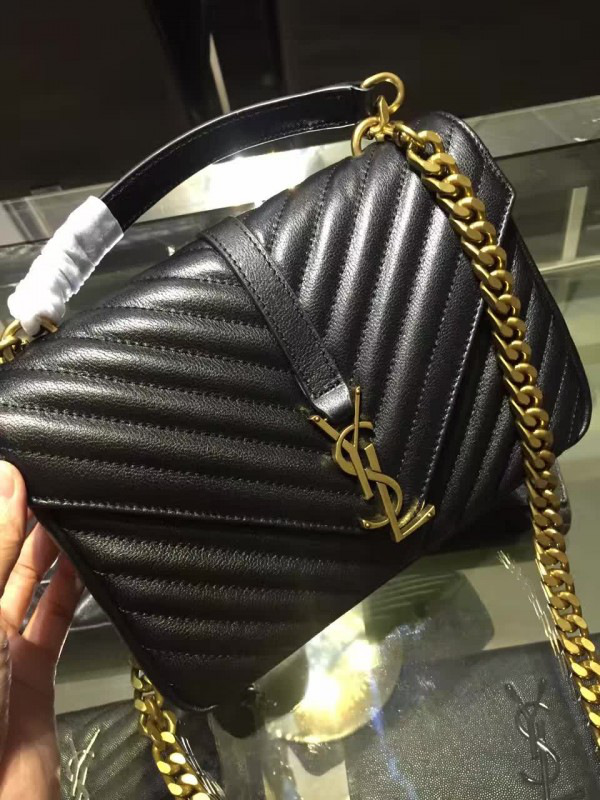 Y51 gold monogram college black 5093 24cm x 17cm x 6.5cm
