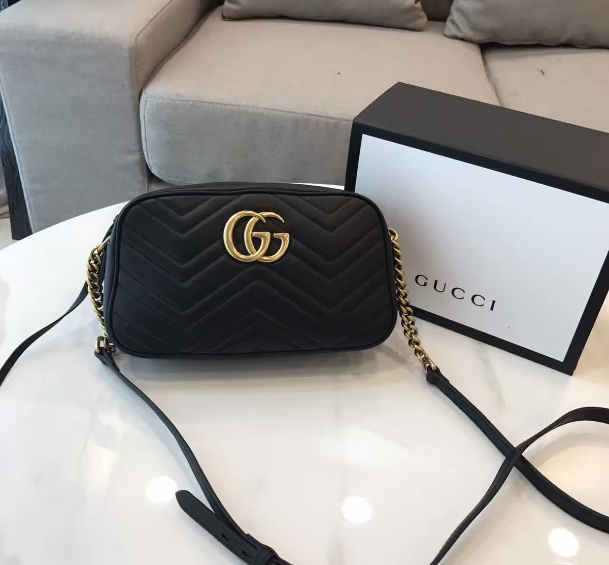 Gvc*1 gg marmont matelassé 2415 24 cm x 7 cm x 13 cm