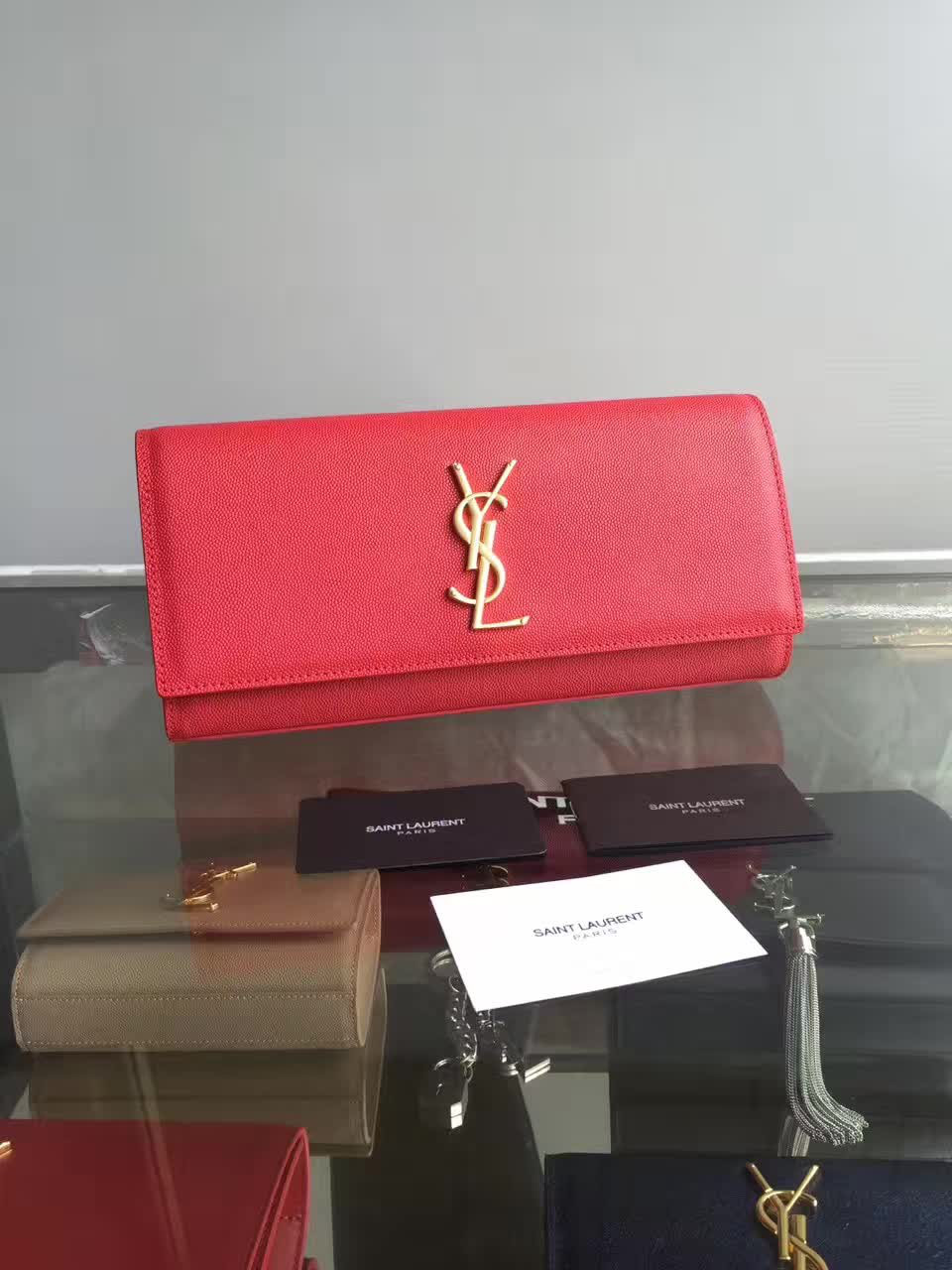 Y51 monogram kate clutch grain de poudre embossed leather cohotbag 4960