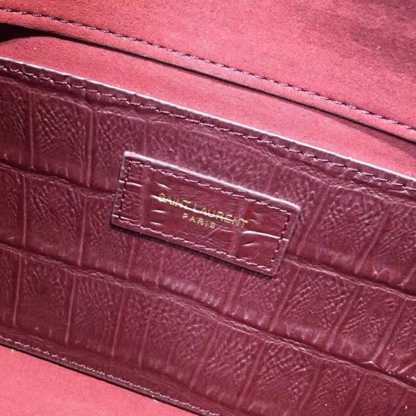 Y51 monogram kate in embossed crocodile shiny leather cohotbag 4968