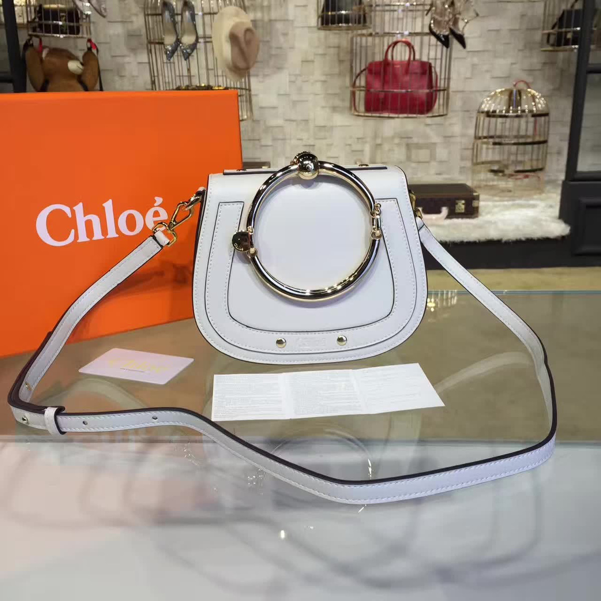 Ch10e leather nile z1344 19.5cm x 6.5cm x 16cm