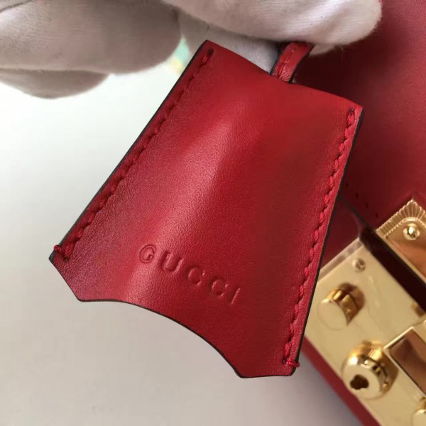 Gvc*1 gg leather padlock 2395 20cm x 9cm x 14cm