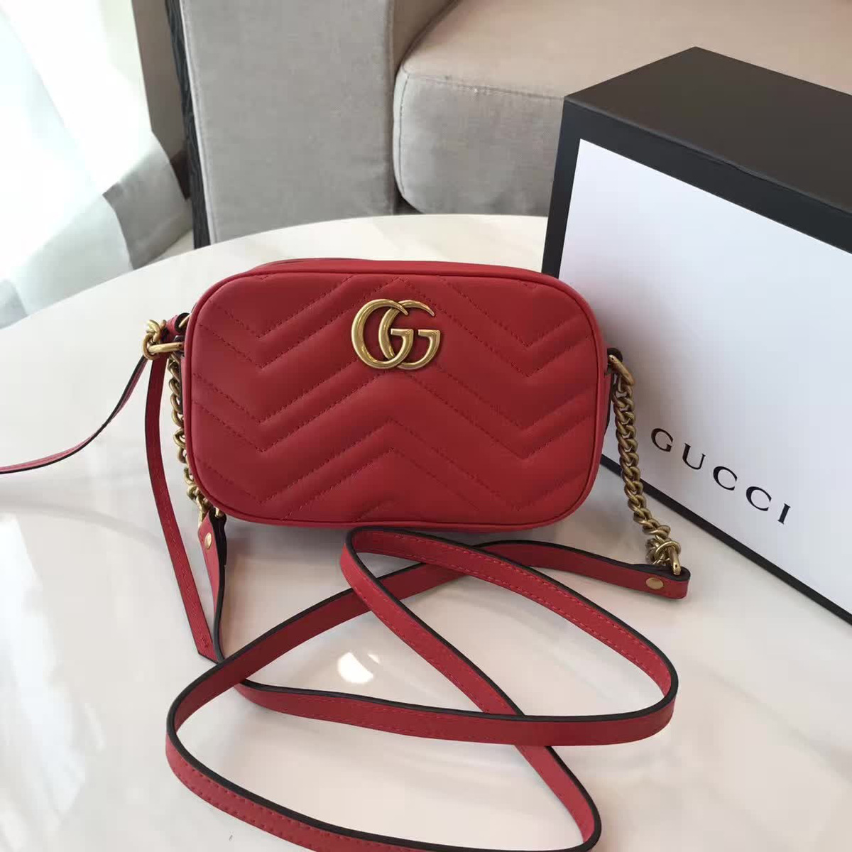 Gvc*1 gg marmont matelassé 2400 18cm x 12cm x 6cm