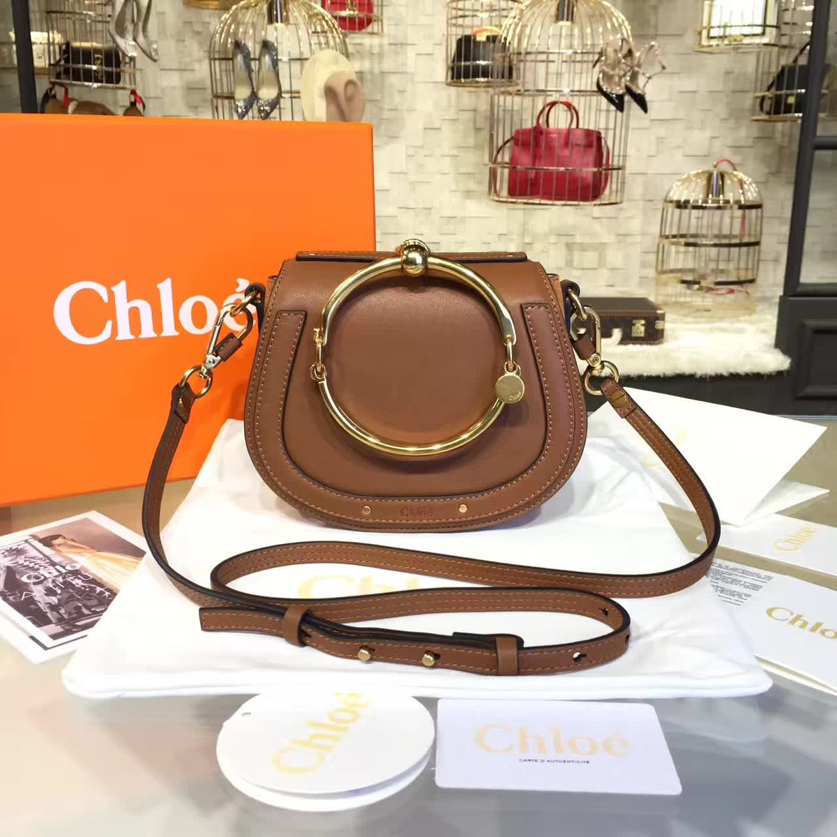 Ch10e leather nile z1339 19.5cm x 6.5cm x 16cm