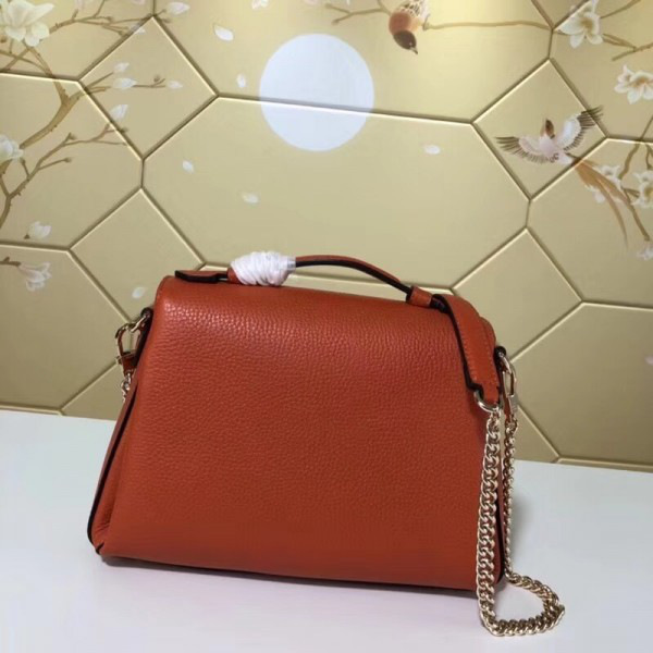 Gvc*1 gg flap shoulder bag on chain orange cohotbag 5103032