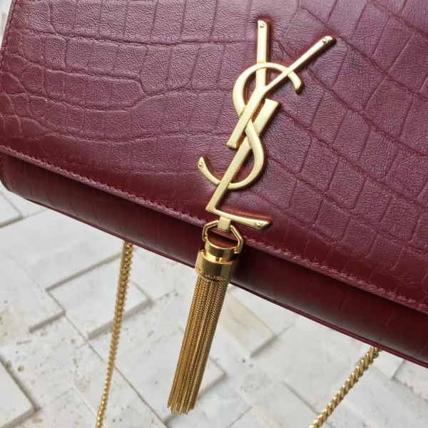Y51 monogram kate in embossed crocodile shiny leather cohotbag 4765