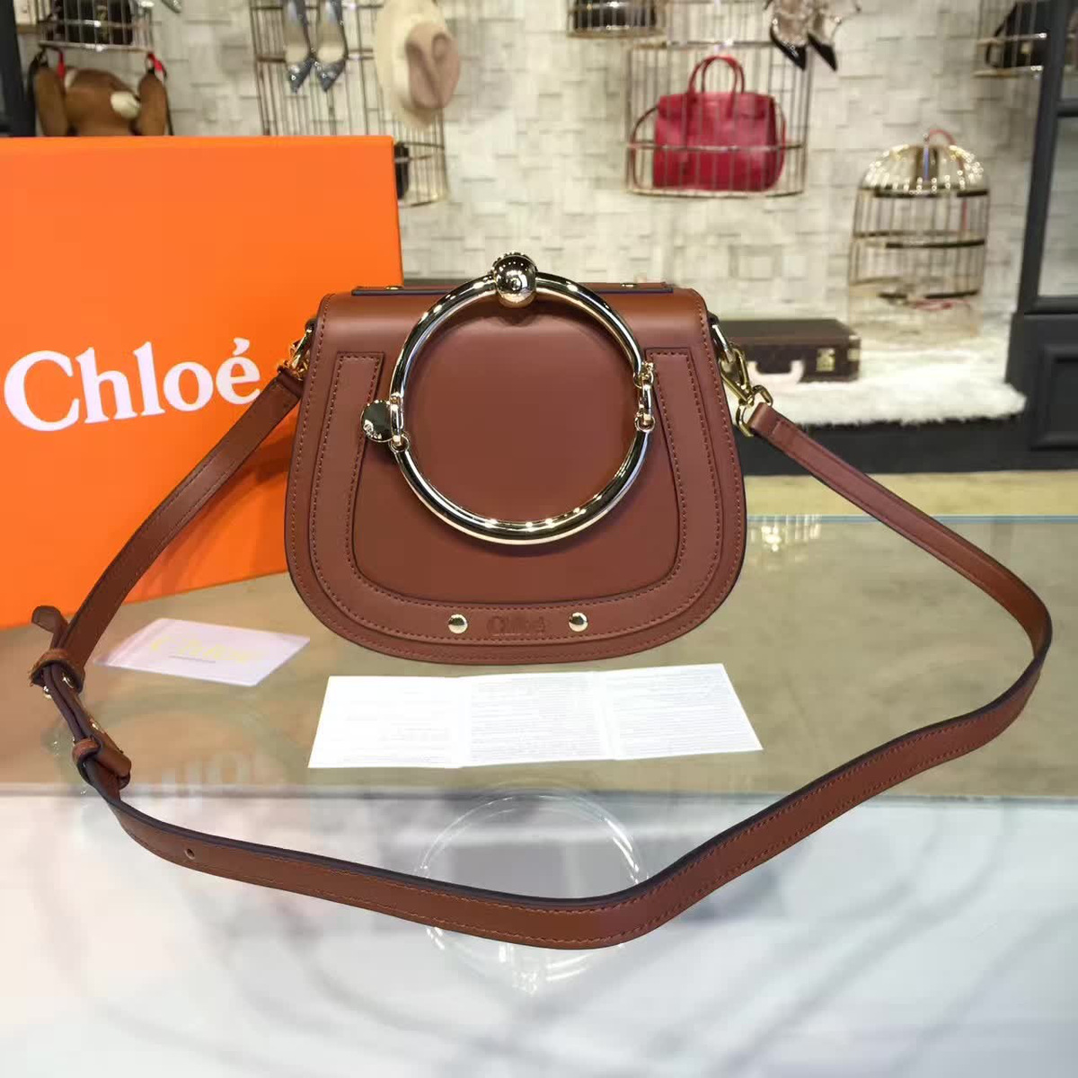 Ch10e leather nile z1347 19.5cm x 6.5cm x 16cm