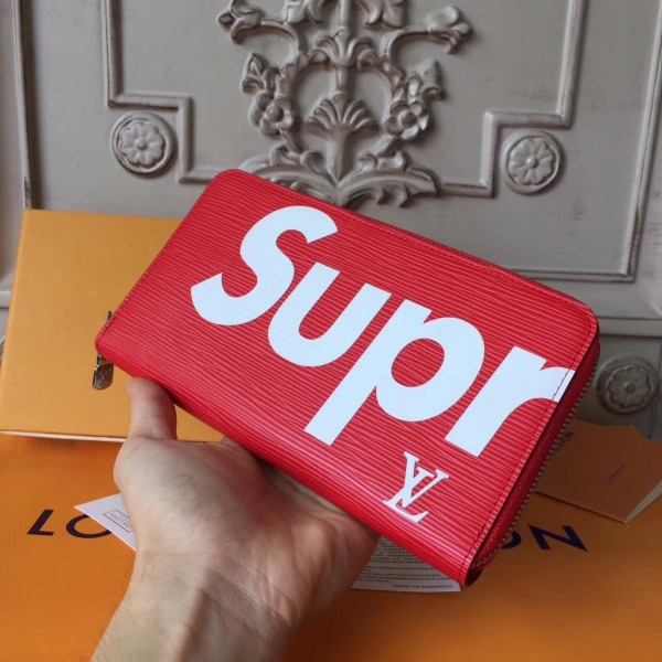 l0vis vvtt0n S*perme zip wallet red_20.5cmx2.5cmx11.5cm