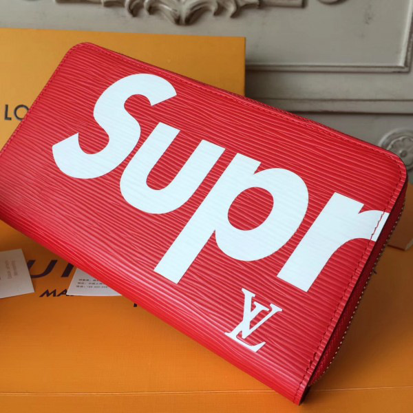 l0vis vvtt0n S*perme zip wallet red_20.5cmx2.5cmx11.5cm
