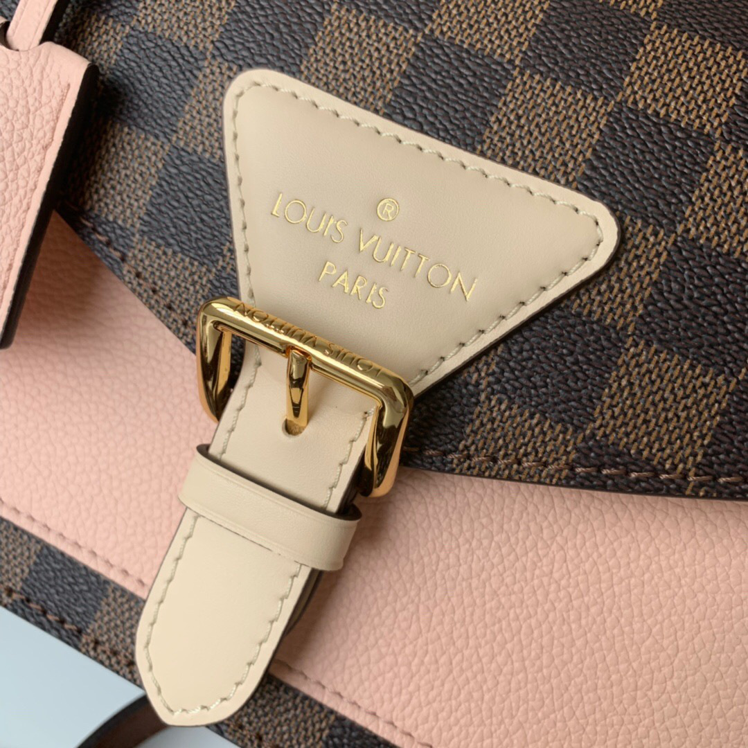 Lv original single handbag crossbody handbag fusion powder white25CM