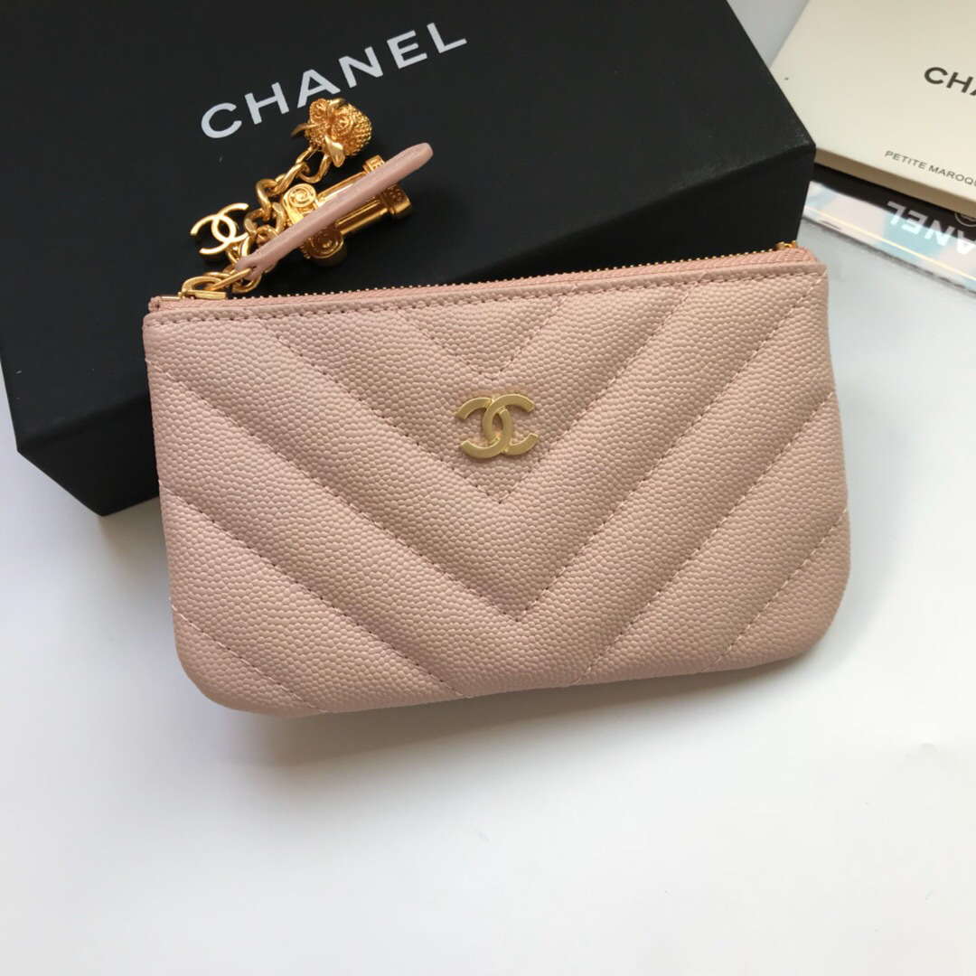 Ch**el coin purse 82365 pink