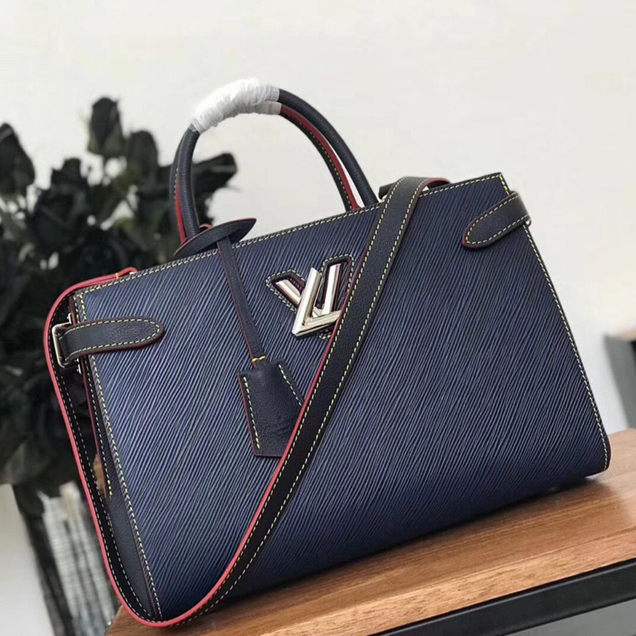 l0vis Vvtt0n twist tote indigo 3785_30*22*13cm
