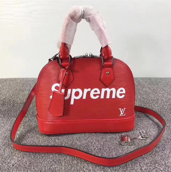 l0vis Vvtt0n svp*me domed satchelv red m40301 3008 25*19*12cm