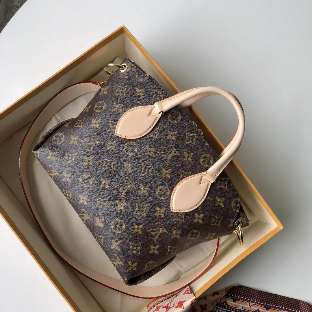 LV flowerbb zipper tote handbag 29.0 x 23.5 x 13.5 cm