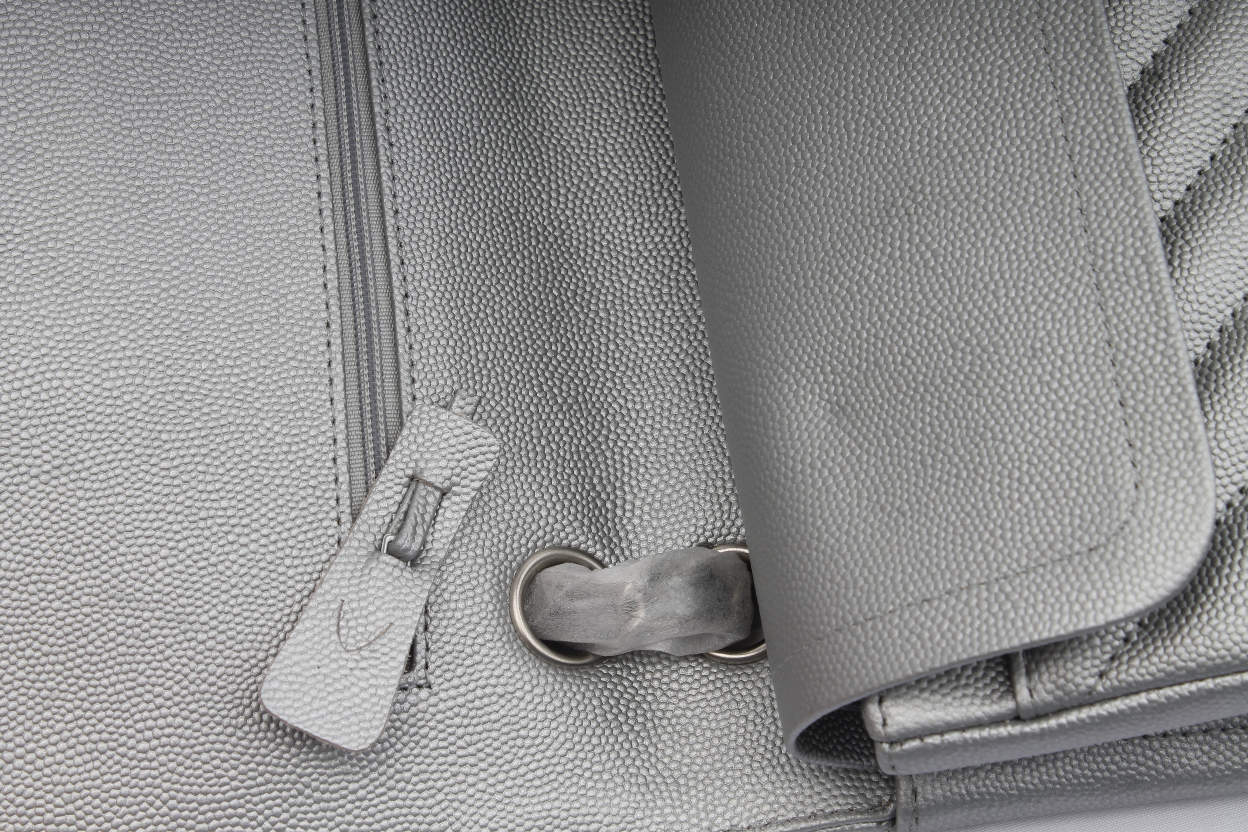 Ch**el classic handbag silver