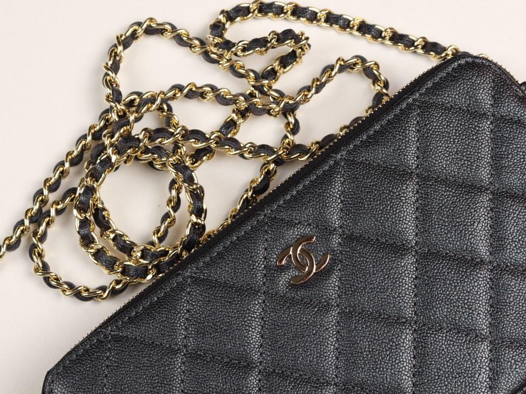 Ch**el 2019 new chain bag black 10×19×4cm