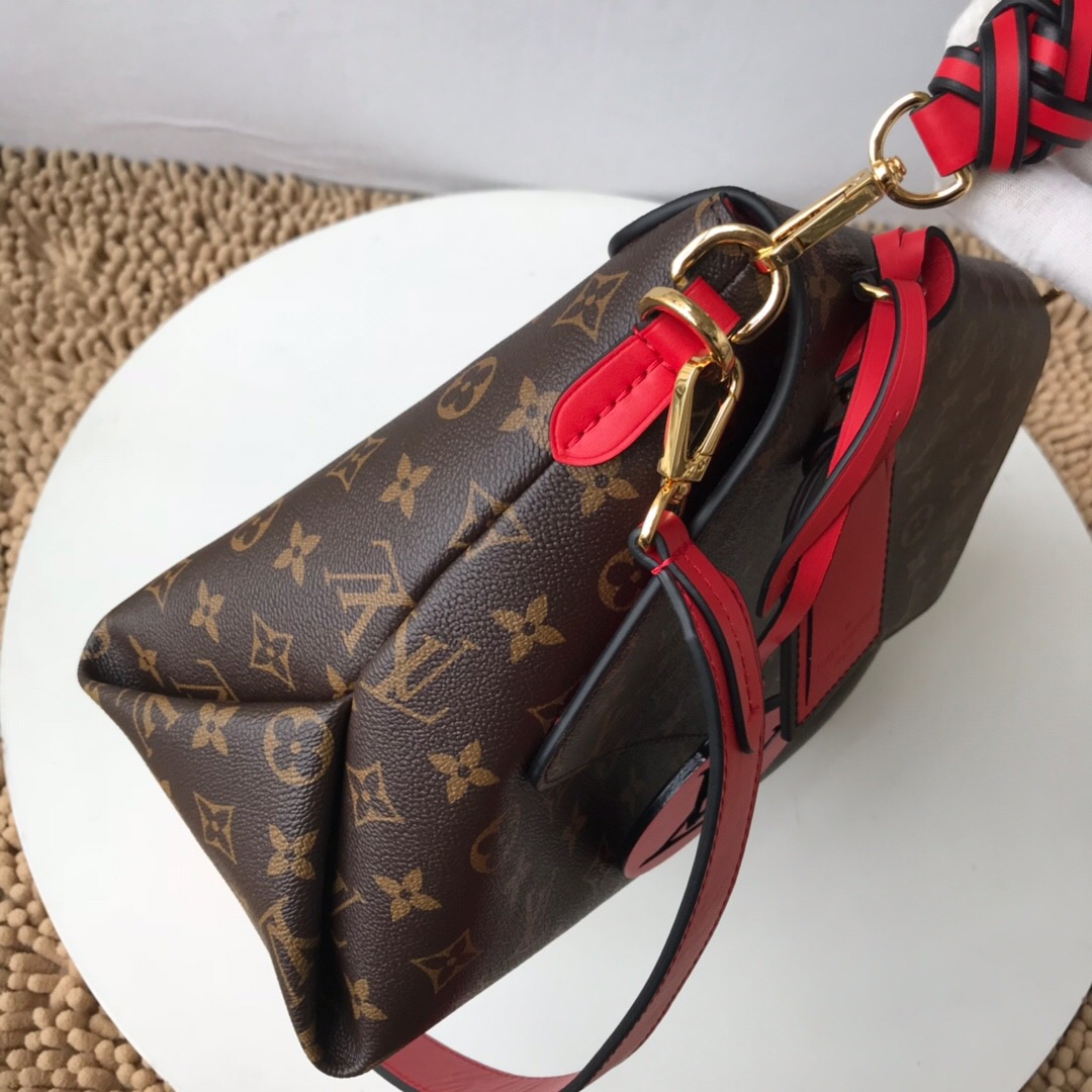 LV new medium handbag m43953 red 35.0 x 24.0 x 15.0 cm